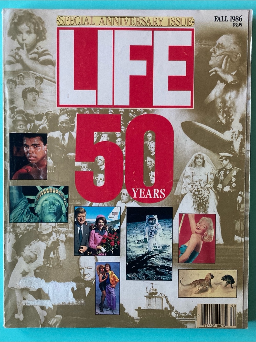 LIFE Magazine 50th Anniversary Special Issue No Address Label Fall 1986 Creases